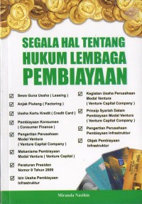 Segala hal tentang hukum lembaga pembiayaan