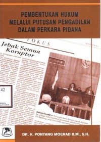 Pembentukan hukum melalui putusan pengadilan dalam perkara pidana