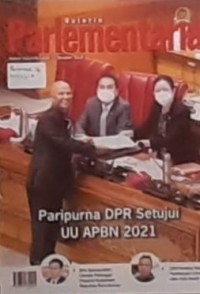 Buletin Parlementaria Edisi Oktober  No. 1124/I/X2020