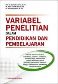 Variabel penelitian dalam pendidikan dan pembelajaran
