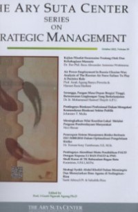 The Ary Suta Center Series on Strategic Management, Oktober 2022, Vol. 59