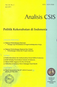 Analisis CSIS, Vol. 40 No. 2 Jun 2011