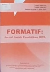 Jurnal Formatif : Jurnal Ilmiah Pendidikan MIPA Vol. 9 No. 1 Maret 2019