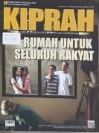 KIPRAH : Hunian, Infrastruktur, Kota dan Lingkingan Vol. 104 September-Oktober 2020