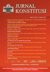 Jurnal konstitusi Vol. 16 No. 2 Juni 2019