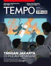 Tempo 18-24September 2023: Tangan Jakarta di Pulau Rempang