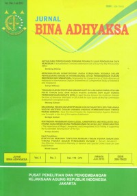 Aktualisasi penyelesaian perkara pidana di luar pengadilan oleh kejaksanaan (actualization criminal settlement out of court by the prosecution office)